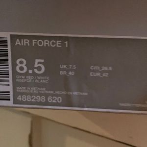 Air Force 1 size 8.5